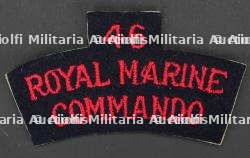 Title 46 Royal Marine Commando. 46 Royal Marine Commando title. — photo 1