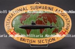 Plaque vernissé sous-marin britannique.British submarine glazed plaque.
