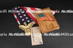 Drapeau US en boite. US flag in box.