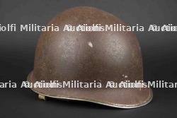 Casque USM1 Personnalisé. US M1 Helmet Personalized with Dates on the Liner.