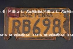 Plaque d'immatriculation US. US License Plate.