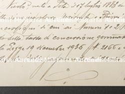 Courrier de Vittorio Emanuele III. Letter from Vittorio Emanuele III. — photo 2