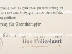 Diplômes et médailles WWI. Diplomas and medals from WWI. — photo 3