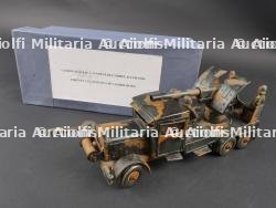 Camion et canon de 88. German truck and 88 cannon.