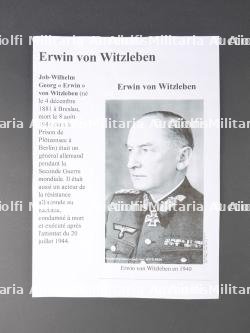 Autographe Erwin Von Witzleben. Autograph of Erwin Von Witzleben. — miniature 2