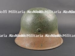 Casque camouflé allemand. German Camouflaged Helmet. — miniature 4