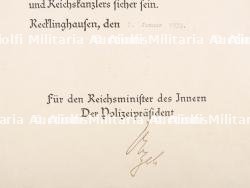 Diplôme Gendarmerie. German Gendarmerie diploma. — photo 7