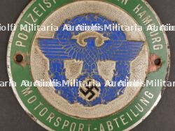 Plaquette Polizei Verein. Plaquette police club.