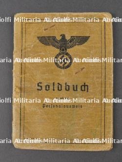 Soldbuch de vétérinaire allemand. German Veterinary soldbuch.