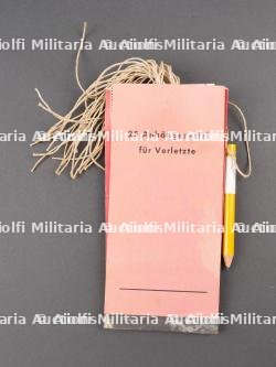 Carnet pour blessés. Wounded Persons Notebook