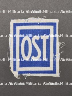Insigne de travailleur force. Forced laborer badge.