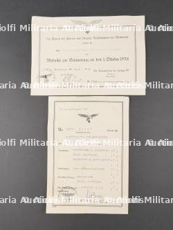 Diplôme LW. Luftwaffe diploma.