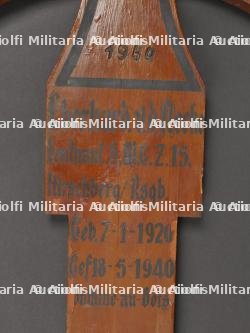 Croix de tombe allemande. German Grave Cross. — photo 5