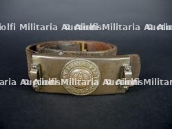 Ceinturon avec boucle de télégraphiste bavaroise - ww1 bavarian telegraph troops belt buckle