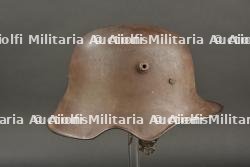 Casque allemand Stahlhelm M1918 à échancrures. Ww1 ear cut-out helmet — photo 11