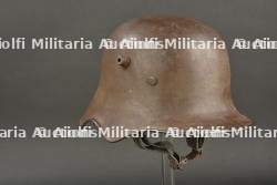 Casque allemand Stahlhelm M1918 à échancrures. Ww1 ear cut-out helmet — miniature 12
