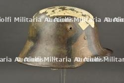 Casque allemand Stahlhelm M1916 camouflé - ww1 camouflaged german helmet — miniature 12