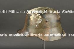 Casque allemand Stahlhelm M1916 camouflé - ww1 camouflaged german helmet — photo 15