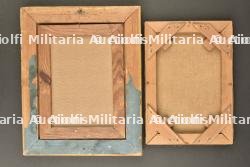 Lot de 2 portraits de soldats allemands peints. Lot of 2 oil painted portraits of ww1 german soldiers — photo 2