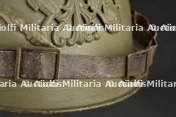 Casque à pointe prussien en tôle feldgrau - ww1 field grey metal spiked helmet — miniature 6