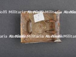 Lot de 3 boucles de ceinturon prussiennes - Lot of 3 ww1 german belt buckles — miniature 5