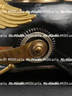 Prusse - Casque à pointe d'un officier de Réserve de la Garde - Prussian Guard reserve officer spiked helmet — photo 7