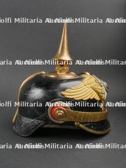 Prusse - Casque à pointe d'un officier de Réserve de la Garde - Prussian Guard reserve officer spiked helmet — miniature 10