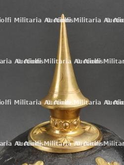 Nassau - Casque à pointe d'officier du JR87 à plaque Belle Alliance - Nassau 87th infantry régiment spiked helmet — miniature 3