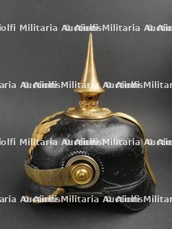 Nassau - Casque à pointe d'officier du JR87 à plaque Belle Alliance - Nassau 87th infantry régiment spiked helmet — photo 4