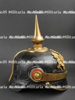 Nassau - Casque à pointe d'officier du JR87 à plaque Belle Alliance - Nassau 87th infantry régiment spiked helmet — photo 7