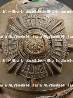 Prusse - casque de sous officier de Garde du Corps en grande tenue fabrication après guerre - Prussia Life Guard NCO helmet post war made — photo 3