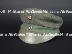Casquette de service Dienstmütze feldgrau modèle 1917 - ww1 german field grey service cap