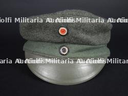 Casquette de service Dienstmütze feldgrau modèle 1917 - ww1 german field grey service cap — photo 4
