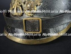 Casque à pointe M1895 Feld Artillerie prussien avec couvre casque chiffre 17 rouge - M1895 Field Artillery spiked helmet with cover — miniature 10