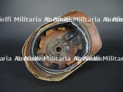 Casque à pointe M1895 Feld Artillerie prussien avec couvre casque chiffre 17 rouge - M1895 Field Artillery spiked helmet with cover — miniature 16