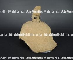 Casque à pointe M1895 Feld Artillerie prussien avec couvre casque chiffre 17 rouge - M1895 Field Artillery spiked helmet with cover — miniature 17