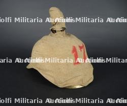 Casque à pointe M1895 Feld Artillerie prussien avec couvre casque chiffre 17 rouge - M1895 Field Artillery spiked helmet with cover — miniature 19