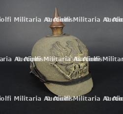 Casque à pointe prussien en feutre - ww1 ersatz felt spiked helmet — miniature 1