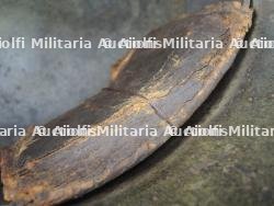 Stahlhelm M16 feldgrau stigmate de combat - ww1 german steel helmet with battle damage — miniature 12
