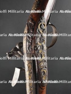 Fusil de chasse à silex du XVIIIè par JF Mouillet arquebusier à Liège de 1715 à 1732. — miniature 16