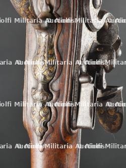 Fusil de chasse à silex du XVIIIè par JF Mouillet arquebusier à Liège de 1715 à 1732. — miniature 20
