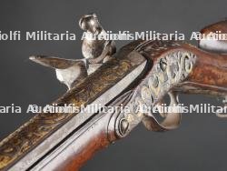 Fusil de chasse à silex du XVIIIè par JF Mouillet arquebusier à Liège de 1715 à 1732. — miniature 22