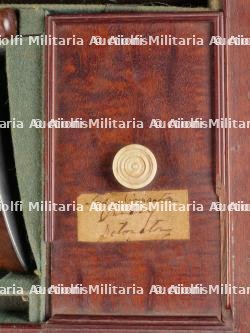 Fusil juxtaposé James Purdey calibre 16 à percussions (amorces) en coffret bois vers 1820 — miniature 6