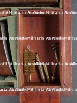 Fusil juxtaposé James Purdey calibre 16 à percussions (amorces) en coffret bois vers 1820 — photo 9