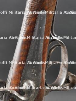 Fusil juxtaposé à chiens externes calibre 12-65 signé Schneider Inventeur Breveté à Paris 1850-1872 — miniature 12
