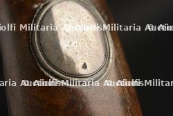 Superbe et rare paire de pistolets à double canons fin XVIIIe Canon Tordu garnitures en argent, platines silex transformées à percussion — photo 9