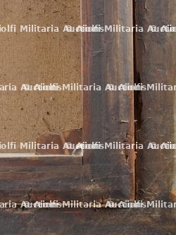 Huile sur toile représentant un cuirassier français 1er Empire avec un drapeau autrichien capturé — photo 10