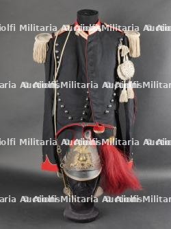Ensemble veste et schapska de lancier de la Garde Nationale à Cheval vers 1848