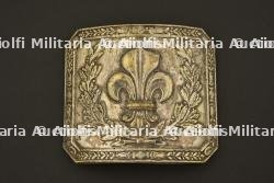 Plaque de ceinturon d'officier de la Garde Nationale - Restauration.