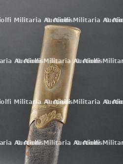 Sabre d'officier de la Garde Nationale de Louis Philippe à lame gravée dorée et bleuie — miniature 5